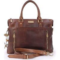 Sac à Main Cuir Vintage Catwalk - Cabas Épaule Réglable Avec Poches