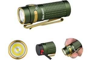 ‎OLIGHT OLIGHT Baton 4 LED kleine Taschenlampe wiederaufladbare bis zu 1300 Lumen, 170 Meter Leuchtweite Superhelle mini Handlampe mit 6 Modi, 30 Tage Laufzeit stark Flashlight IPX8 für Alltag OD Grün