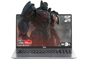 AOC 2025 AX16PRO Ordinateur Portable Gaming 16,1" avec Ryzen 7 5700U (4,3GHz, Battu par I7-11800H) PC Portable Coque en Métal, 16Go RAM DDR4 512Go M.2 SSD,WiFi 6,BT5.0,USB3.2,HDMI,Clavier Rétroéclairé