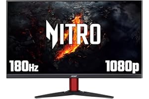 acer Nitro KG272S3bmiipfx 27 inch Gaming Monitor - Full HD (1920x1080), 180Hz, FreeSync Premium, 0.5ms, HDR 10, HDMI 2.0, DP 1.2, Black