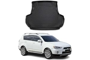 ‎OMAC Kofferraummatte Kofferraumwanne für Mitsubishi Outlander XL 2010-2025 Gummi TPE