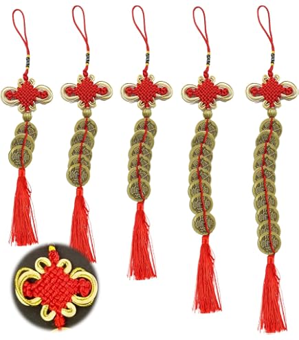 Monnaie feng shui et pieces chinoises porte-bonheur pour la maison