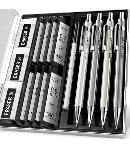 Lot De 3 Porte-Mines Écologiques PILOT PROGREX Begreen - Corps Bambou, Mine 0.9mm, Rétractable