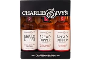 Charlie & Ivy's Mini Bread Dipper Pack - 3 x 100ml - British Bread Dipping Oils - Great to dip, dress and drizzle