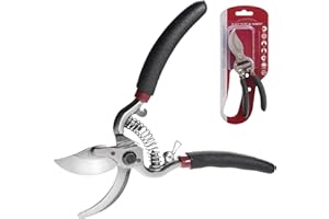 S. Kunde & Sohn Germany - SKS6 Tradition Gartenschere - die leichteste geschmiedete 148g - extrem belastbar - ergonomisches Design - Bypass Klinge - Rosen-Rebschere - frische Äste & Zweige bis 20mm