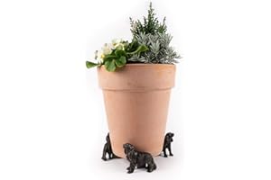 Potty Feet Cavalier King Charles Spaniel Figures Plant Pot Feet - Planter Support - Handmade Decorative Ornaments - 3pcs