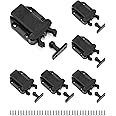QWORK® Touch Release Catch Latch, Push to Open Catch Lock with Automatic pop-up Function Cabinet Lock, Push Latch for Cupboard, Drawer, 6 Pack
