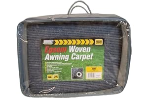 BITS4REASONS MAYPOLE NEW MODEL MP93560 BLUE/GREY EPSOM WOVEN AWNING CARPET BREATHABLE GRASS PROTECTOR, INSECT AND BUG BARRIER- EASY CLEAN (2.5M x 6M)