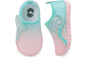 JIASUQI Toddler Water Shoes for Boys Girls Kids Quick Dry Breathable Barefoot Swim Beach Aqua Shoes for Outdoor Water Sports Pool River