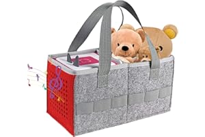 GTLAOGS Sac Compatible avec Le kit de démarrage Toniebox et Les Accessoires, Sac à Main Portable, Peut contenir 30 à 40 Figurines avec Beaucoup d'espace pour Les Accessoires Toniebox