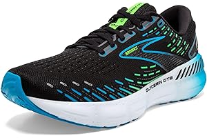 Brooks Homme Glycerin GTS 20 Sneaker, Black Hawaiian Ocean Green, 44 EU