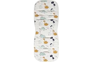 babycab Universal seat cover for sports prams and buggies Dino - reversible - with belt slots - 71 (L) x 30 (W) x 2 (H) cm - skin-friendly and durable material