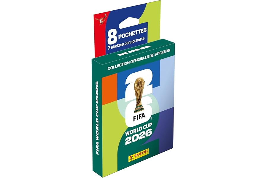 Panini - FIFA World Cup 2026 Cromos - Ecoblister 8 Sobres - Incluye 56 Cromos Mundial 2026 - Colección Oficial Panini