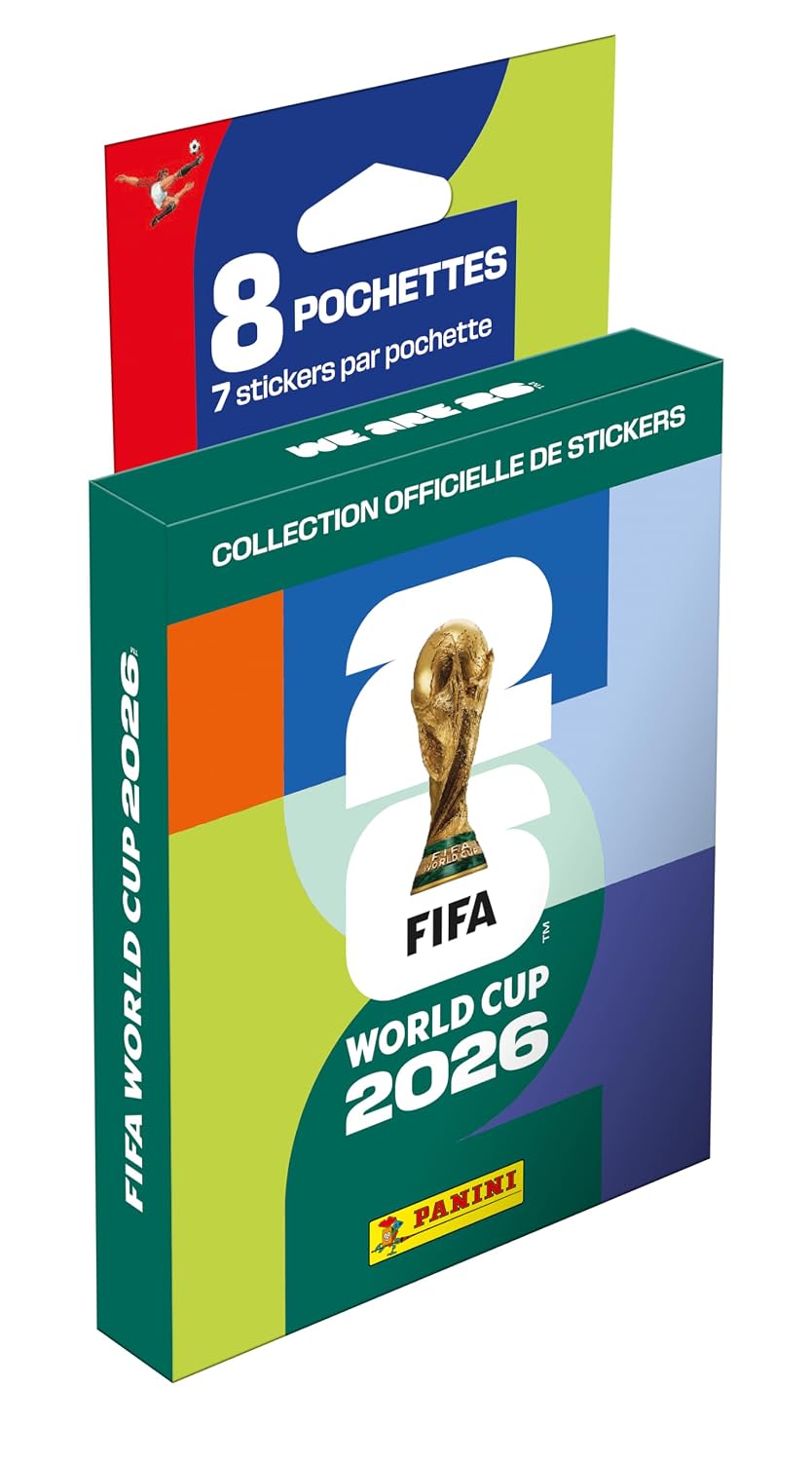 Panini - FIFA World Cup 2026 Cromos - Ecoblister 8 Sobres - Incluye 56 Cromos Mundial 2026 - Colección Oficial Panini
