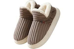 Misolin Pantofole Donna Invernali Peluche Ciabatte Casa Comode Pelose Inverno Scarpe Autunno Memoria Schiuma Antiscivolo Suola Cotone Morbida