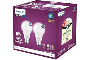 Philips 9-Watts Multipack B22 LED Cool Day White LED Bulb, Pack of 2, (Ace Saver)