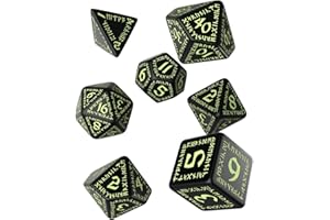 Q WORKSHOP Qworkshop Set de 2 Dados con runas Que Brillan en la Oscuridad, en Bolsa