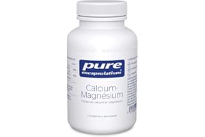 Pure Encapsulations - Calcium-Magnésium (Citrate) - Citrate de Calcium Végan avec Magnésium Hautement Absorbable - 90 Gélules Véganes