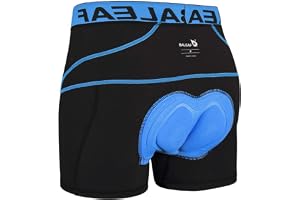 BALEAF för män 3D Padded Cool Max Bicycle Baleaf herr 3D vadderad cool max cykel underkläder shorts - svart, X-Large