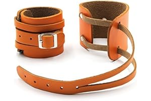 HemeraPhit Paire de Sangles de Poignet réglables en Cuir véritable pour haltérophilie