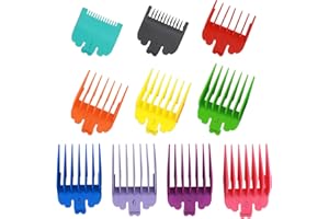 YUTOU Aufschiebekämme für Schermaschine, 10 Stück Haar Clipper Guide Limit Kamm Set - 1,5mm bis 25mm Haarschneider Aufsätze für Wahl Haarschneidemaschinen/Trimmer für Friseur Salon Werkzeug