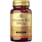 Solgar Vitamin B12 100 &micro;g | 100 Tablets | Reduce Fatigue &middot; Supports Nervous System &amp; Red Blood Cells &middot; Vegan, Gluten Free