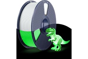 SUNLU Glow in the Dark PLA-filament 1,75 mm, vit PLA, glöd