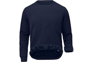 Tyhengta Men's Sweatshirt Fleece Winter Pullover Crew Neck Sweatshirts Casual Jumper Thermal Fleece Sweater