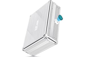 AICase Biometrische Fingerabdruck-Aufbewahrungsbox, Bargeld, Schmuck, Waffentresor, schneller Zugriff, wiederaufladbar, für den Nachttisch zu Hause, im Auto