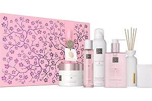 RITUALS Cofre Regalo para Mujer The Ritual of Sakura XL – Flor de Cerezo – vela aromática, jabón de manos, bruma para cabello y cuerpo, crema corporal, espuma de ducha y mini varitas aromáticas