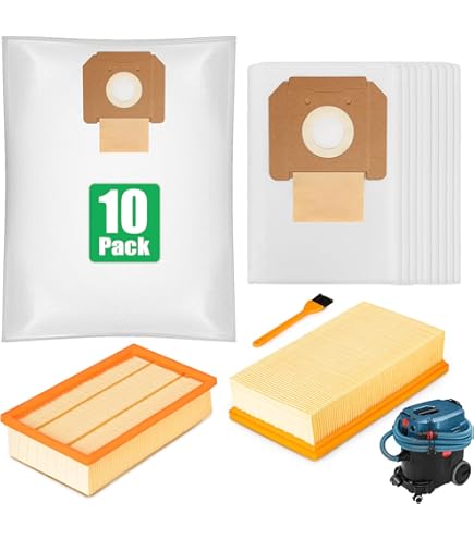 10 X Vacuum Cleaner Bags In Metabo Fabric ASA 25 L PC, ASA 30 - Foto 5