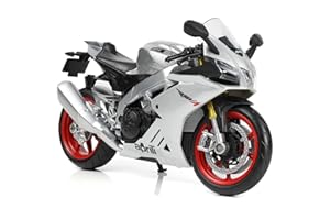 Risopen 1/12 compatibile per Aprilia moto modello giocattolo Mini metallo pressofuso argento moto giocattolo sport da corsa modello collezione regalo ragazzo