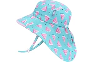 JAN & JUL Beach Adventure Sun-Hat for Kids Girls with Large Brim