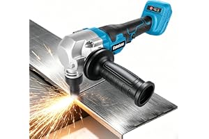 Knabber plåtnibbe kompatibel med Makita 18 V batteri, 450 W trådlös tennibbler med borstlös motor, 30 000 varv/min, 360° vridbar nibberkop elektrisk plåtsax för rostfritt stål och aluminium (utan
