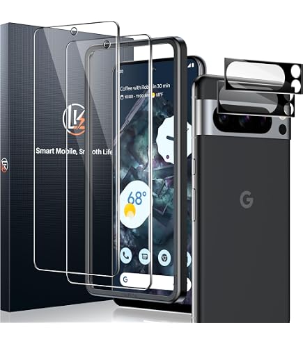 DOMAVER Custodia Google Pixel 8 Pro Con Glow In The Dark - Motivo Nebulosa Blu, Cavalletto Magnetico E Antiurto