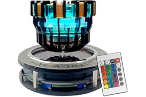 Lonyiabbi Arc Reactor MK1 1:1 Scale Floating and Air Rotating LED Decorative Toy - Unique Desk or Room Gift