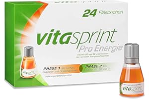 ‎VITASPRINT Vitamine - Vitasprint Pro Energie, 24 St. – Das Nahrungsergänzungsmittel mit dem Extraschub* an Vitaminen wie Vitamin B6 und Vitamin C, Ginsengwurzel- und Guaranasamen-Extrakt für mehr Energie