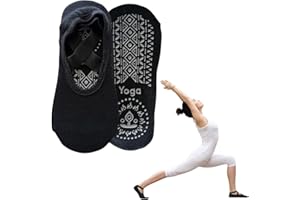 CHICHOUSE Calzini Antiscivolo Donna per Yoga, Pilates, Fitness – 1 Paio Calze Taglia Unica per Danza, Allenamento, Casa, Palestra