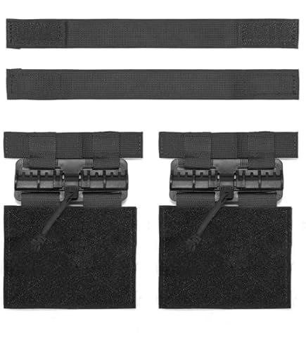 KRYDEX Ensemble De Boucles à Dégagement Rapide Pour Gilet Tactique Molle, Adaptateurs De Tube De Ceinture Latérale Pour JPC CPC NCP XPC AVS