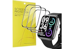 Blueshaweu Compatible for Tensky 208BT Smart Watch for Men Women Screen Protector, [3 Pack] Full Coverage Protective Cover Saver film Compatible with Tensky ID208 / 208BT Smart Watch 1.7 inches
