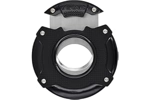 XIKAR Enso Coupe-cigares avec lames en acier inoxydable à double guillotine et système d'engrenage planétaire Noir