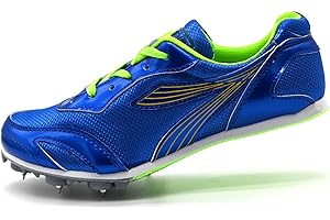 GoldeneAmeisen Leichtathletik Spike Schuhe,Athletik Spike Schuhe,Weitsprung-Leichtathletikschuhe,Track Spike Schuhe,Unisex,Atmungsaktive Leichte,rutschfeste,Laufschuhe,Für Test,Kinder,Herren,Damen