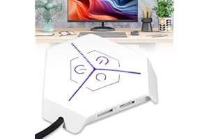 BAIFULAI Przełącznik sieciowy do obudowy komputera stacjonarnego, przełącznik obudowy PC, 1,2 m, zewnętrzny kabel przedłużający do zdalnego uruchamiania płyty głównej PC