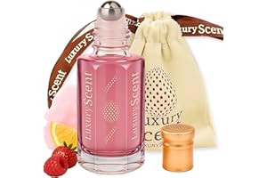 LUXURY SCENT Perfume Oil Candy Roll-On 6ml – Alcohol Free Arabian Oud Attar – Rich Sweet Fruity Long Lasting Premium Fragrance for Women – Raspberry, Vanilla & Caramel Blend, Arabic Inspired Perfume Oil