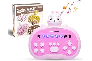 Tangdudu Electronic Music Rhythm Game Machine, Gioco di Pressione Rapida, Adolescenti e Adulti, Gioco di Memoria, Giocattoli Educativi Ritmici, Giocattolo Antistress per Ragazzi e Ragazze (Coniglio)