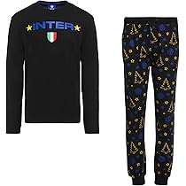 Pigiama Inter Uomo Planetex - Maglia E Pantaloni In Pile, Ufficiale FC Internazionale - Foto 9