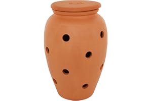 WORMacotta | Lombricomposteur 6,5L en Terre Cuite à enterrer | Transformez Votre jardinière en lombricomposteur | Compostez Vos déchets organiques, Parfait pour Nourrir Vos Plantes