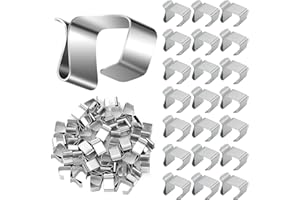 SUNSHINE SMILE 120 Pezzi Ganci per Grondaie per Appendere Ghirlande,Ganci per Grondaie Mini Clip Luce Natalizia,Ganci per Grondaia Luci di Natale,Universali Interni ed Esterni Luci Natalizie Decorazioni da Giardino