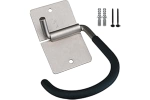 Bbb Cycling - ParkingHook BTL-26, Supporto per Montaggio Bici alla Parete, Colore: Argento/Nero