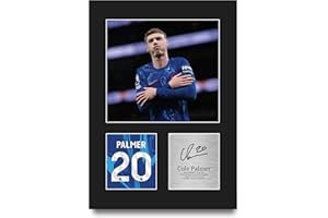 HWC Trading Cole Palmer Chelsea Gifts Printed Signed Autograph Picture for Football Fans and Supporters - A4 Portrait